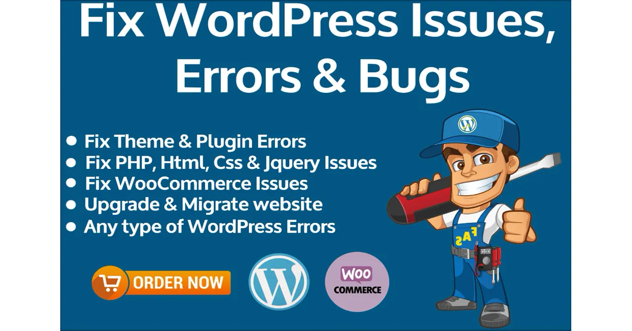 We will fix Any wordpress issues, errors and bugs